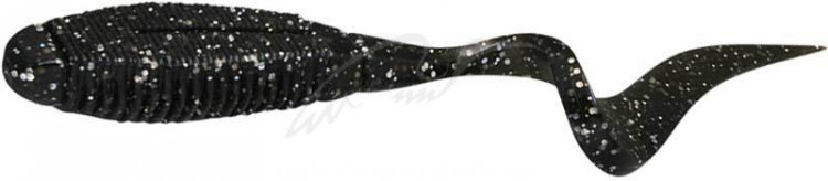 Силікон Jackall Rhythm Curly 5" HL Lame Black (5шт/уп)