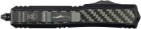 Нож Microtech Makora Double Edge Black Blade CF Signature Series Serrated
