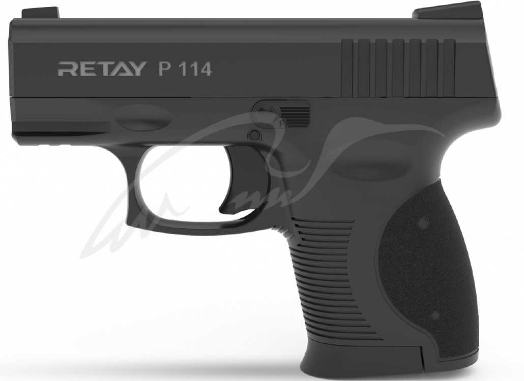 Пістолет стартовий Retay P114 кал. 9 мм. Колір - black.