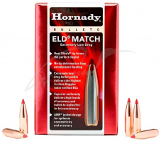 Куля Hornady ELD Match кал .30 маса 195 гр (12.6 г) 100 шт Куля Hornady ELD Match кал .30 маса 195 гр (12.6 г) 100 шт
