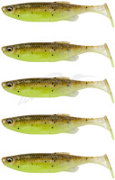 Силикон Savage Gear Fat Minnow T-Tail 90mm 7.0g Green Pearl Yellow (5 шт/уп)