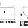 Коробка DUO Reversible Lure Case D86 Pearl Black/Clear