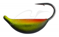 Мормышка вольфрамовая Shark Супер-банан 0,26г диам. 2/S крючок D16 ц:красно-желтый #015