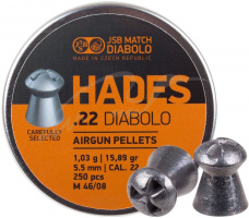 Кулі пневматичні JSB Hades. Кал. 5.5 мм. Вага - 1.03 р. 250 шт/уп