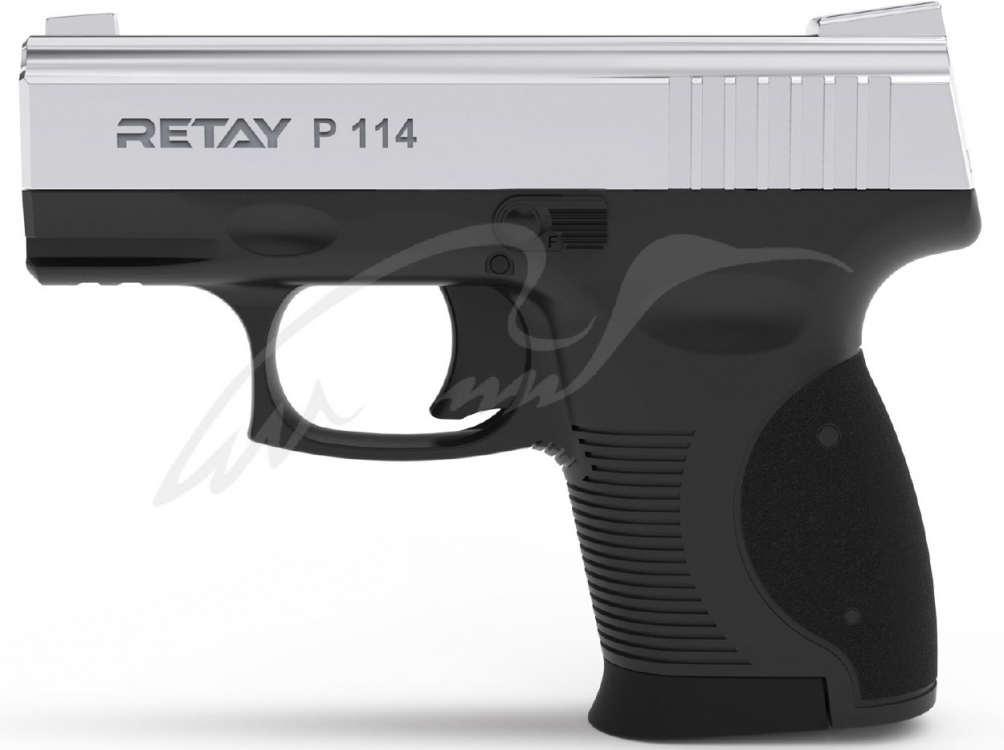 Пістолет стартовий Retay P114 кал. 9 мм. Колір - nickel.