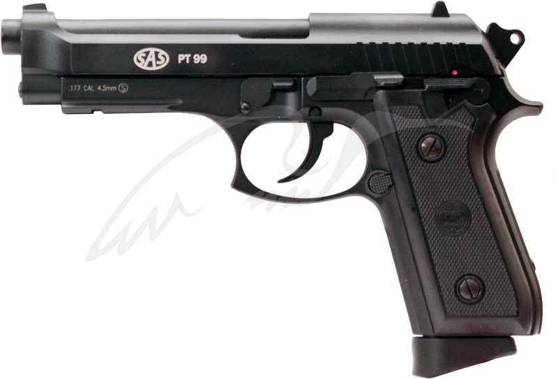 Пистолет пневматический SAS (Taurus PT99) Blowback. Корпус - металл