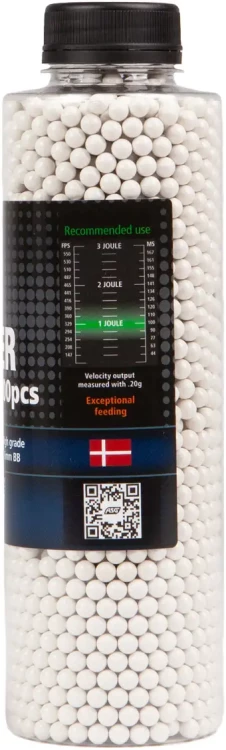 Страйкбольные шарики ASG Q Blaster White 6 мм 0,2 г 3300 шт