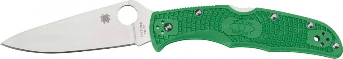 Нож Spyderco Endura4 Flat Ground зелёный
