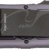 Ніж Microtech Exocet Black Blade DS. Колір: gray