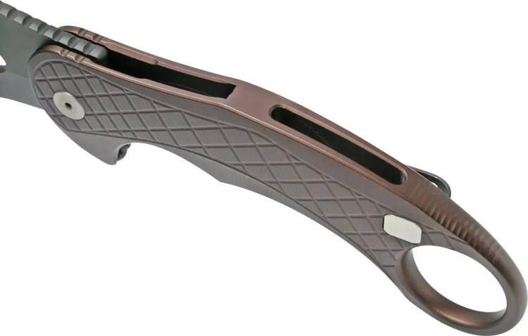 Ніж Lionsteel L.E.One Black Blade Aluminium Brown