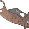 Ніж Lionsteel L.E.One Black Blade Aluminium Brown