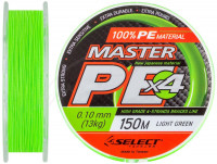 Шнур Select Master PE 150m (салат.) 0.10mm 13kg