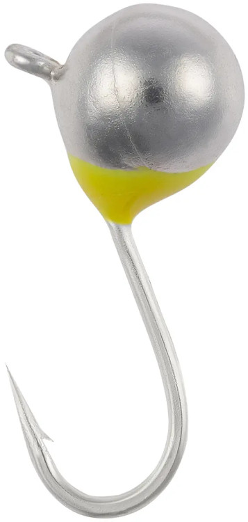 Мормышка вольфрамовая Viking Fishing Round+drop 0.65g 4mm Silver (5шт)