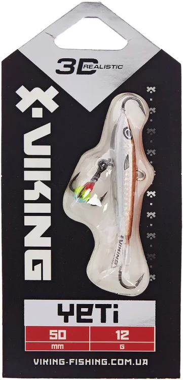 Балансир Viking Fishing Yeti Ice Jig 50mm 12.0g #12 Smoke Anchovy