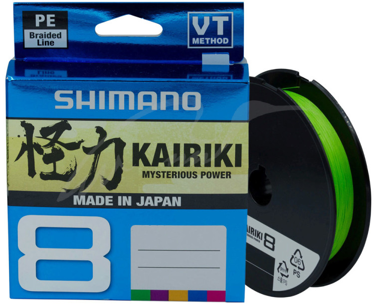 Шнур Shimano Kairiki 8 PE (Mantis Green) 150m 0.20mm 17.1kg Шнур Shimano Kairiki 8 PE (Mantis Green) 150m 0.20mm 17.1kg