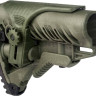 Приклад FAB Defense GLR-16 CP з регульованою щокою для AR15/M16. Колір - оливковий