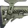 Приклад FAB Defense GLR-16 CP з регульованою щокою для AR15/M16. Колір - оливковий