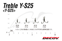 Тройник Decoy Y-S25 Treble #10 (8 шт/уп)