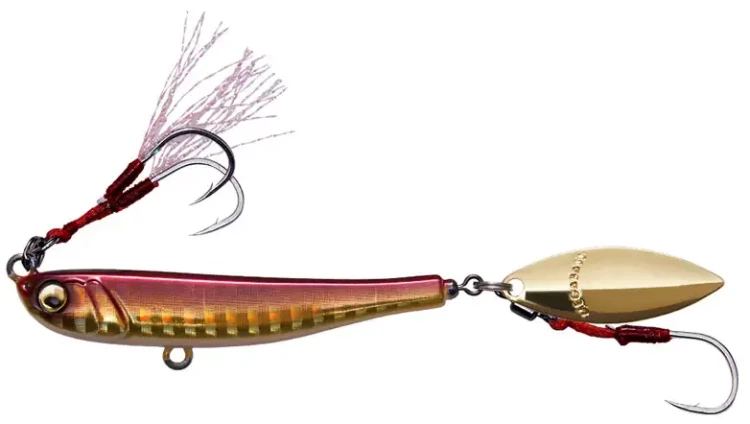 Тейл-спиннер Megabass Makippa 10.0g Akakin Тейл-спиннер Megabass Makippa 10.0g Akakin