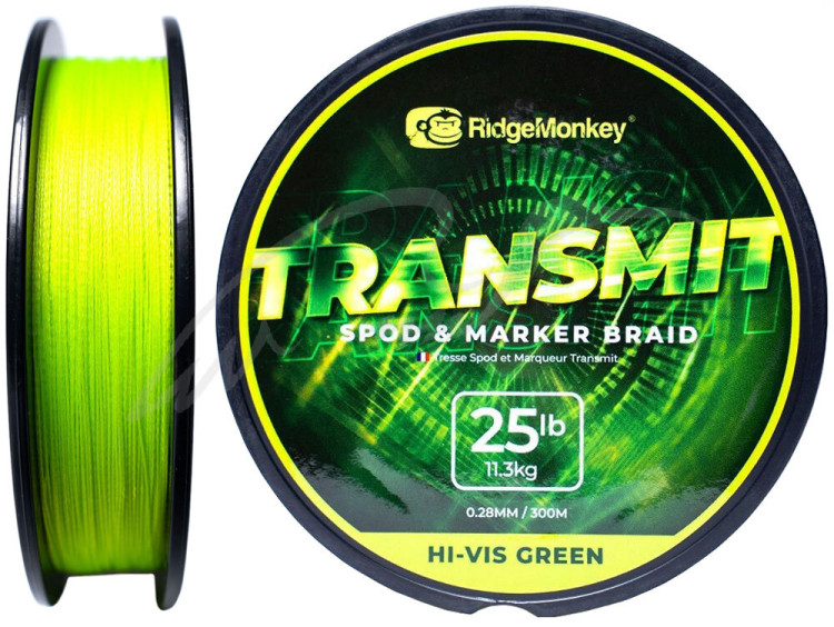 Шнур RidgeMonkey Transmit Spod and Marker Braid 300m 0.28mm 25lb/11.3kg