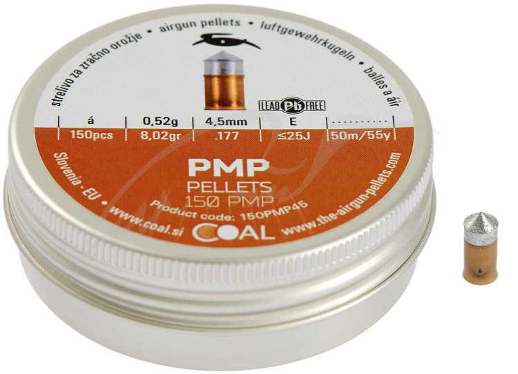Кулі пневматичні Coal PMP кал. 4.5 мм 0.52 г 150 шт/уп
