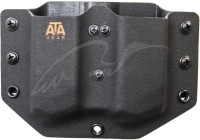 Паучер ATA Gear подвійний під магазин Glock 17. Колір: чорний