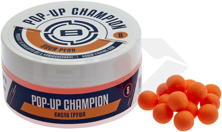Бойли Brain Champion Pop-Up Sour Pear (груша) 12mm 34g