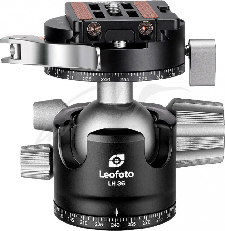 Головка штативная Leofoto LH-36PCL+NP-50 шаровая с зажимом ARCA. Шар: 36 мм
