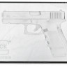 Сувенир Glock Eco Crystal с изображ. пистолета