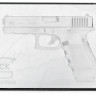 Сувенір Glock Eco Crystal з картинки. пістолета