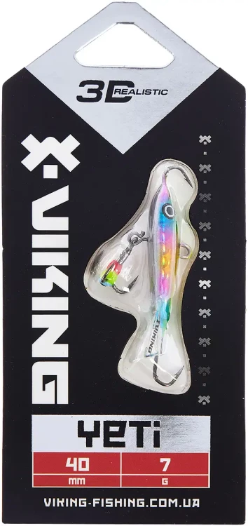 Балансир Viking Fishing Yeti Ice Jig 40mm 7.0g #16 European Values Балансир Viking Fishing Yeti Ice Jig 40mm 7.0g #16 European Values