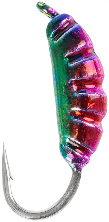 Мормишка вольфрамова Viking Fishing Shrimp 0.58g 8mm Rainbow (5шт)