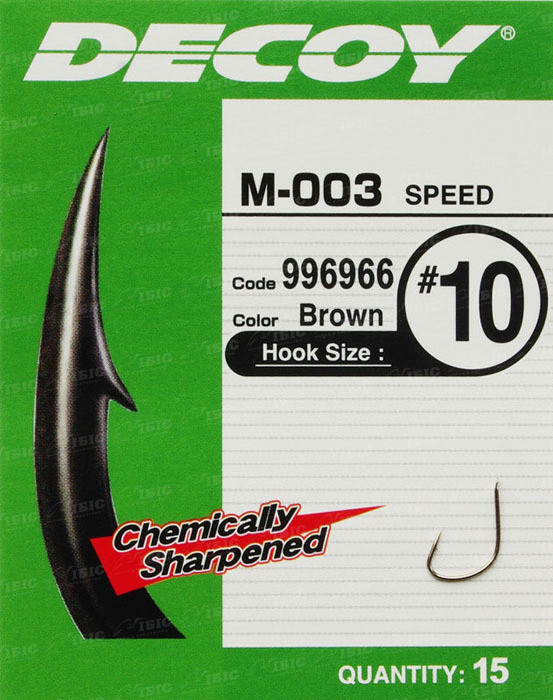 Крючок Decoy M-003 Speed #9 (15 шт/уп)