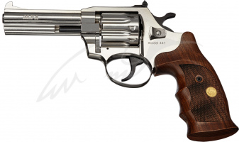 Револьвер флобера Alfa mod.441 3" Никель. Рукоять №9. Материал рукояти - дерево