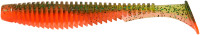 Силікон FishUP U-Shad 4" #205 - Watermelon/Flo Orange (8шт/уп)