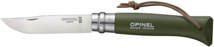 Ніж Opinel Trekking №8 Inox. Колір - зелений