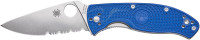 Нож Spyderco Tenacious blue полусеррейтор