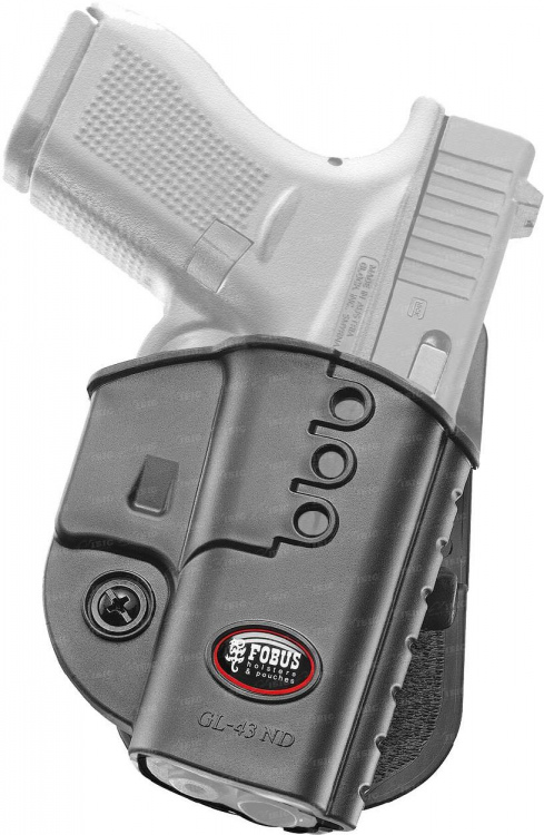 Кобура Fobus для Glock 43 с креплением на ремень.
