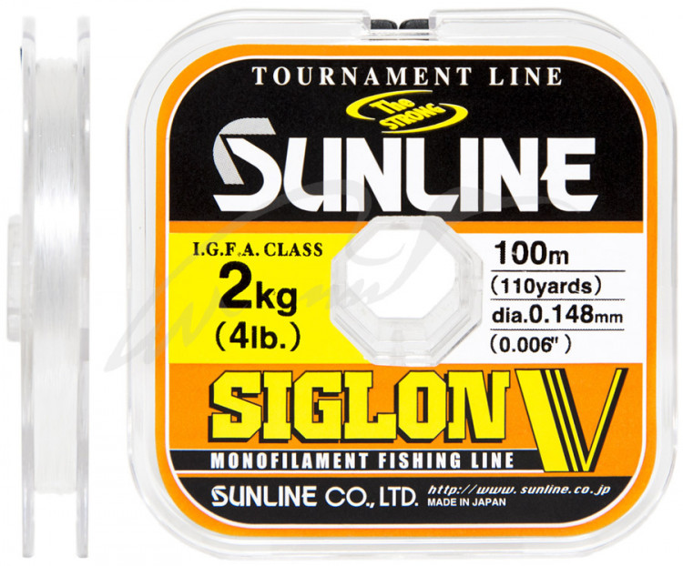 Леска Sunline Siglon V 100m #1.2/0.185mm 3.5kg ORANGE
