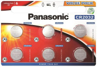 Батарейка Panasonic літієва CR2032 6 шт