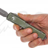 Ніж Microtech Ultratech Double Edge Stonewash. Колір: distressed od green
