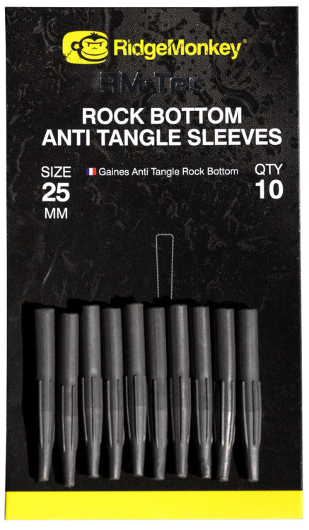 Противозакручиватель RidgeMonkey Rock Bottom Tungsten Anti Tangle Sleeves Short (10шт/уп)