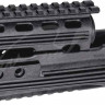 Цевье LHB LHV47 для AK 47/74 с планками Weaver/Picatinny. Материал - пластик. Цвет - черный