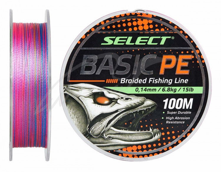Шнур Select Basic PE 150m (разноцв.) 0.04 mm 5lb/2.5 kg Шнур Select Basic PE 150m (разноцв.) 0.04 mm 5lb/2.5 kg
