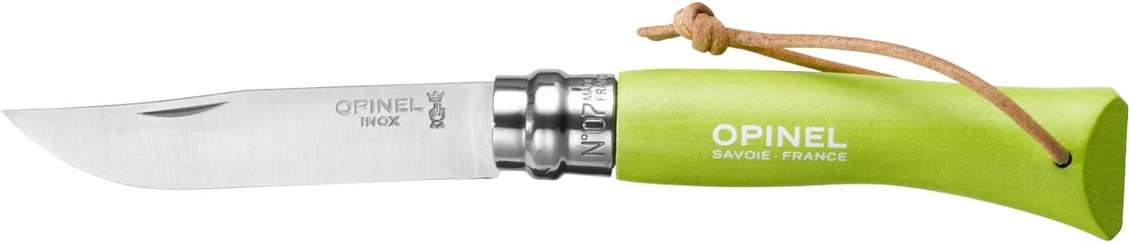 Ніж Opinel №7 Inox Trekking світло-зелений