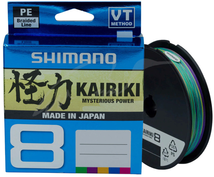 Шнур Shimano Kairiki 8 PE (Multi Color) 300m 0.315mm 33.5kg Шнур Shimano Kairiki 8 PE (Multi Color) 300m 0.315mm 33.5kg