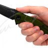 Нож KAI Kershaw Bareknuckle Black Blade. Цвет - олива