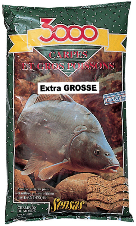 Прикормка Sensas 3000 Carpes Extra Grosse 1kg