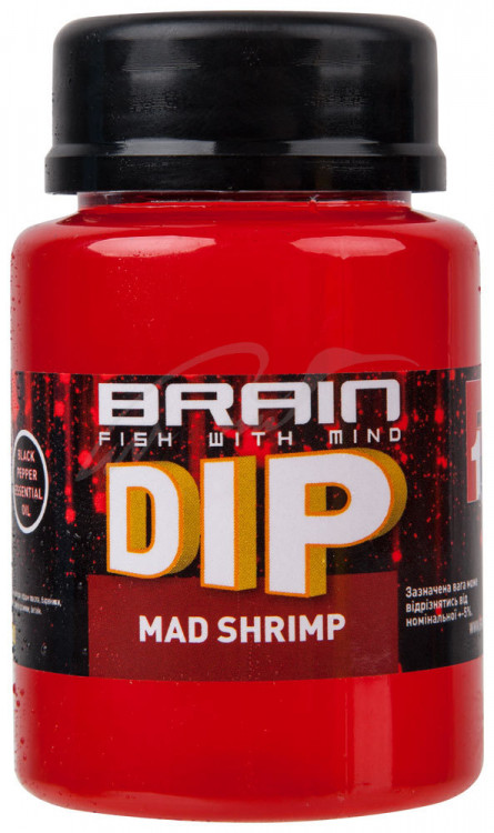 Діп для бойлов Brain F1 Mad Shrimp (креветка) 100ml Діп для бойлов Brain F1 Mad Shrimp (креветка) 100ml