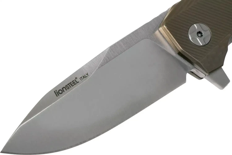 Нож Lionsteel ROK Titanium Bronzo
